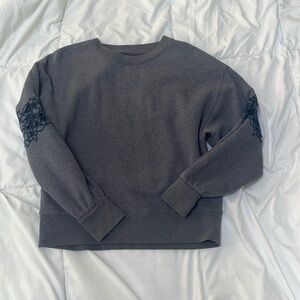 American Eagle sweatshirt with embroidery on sleeves